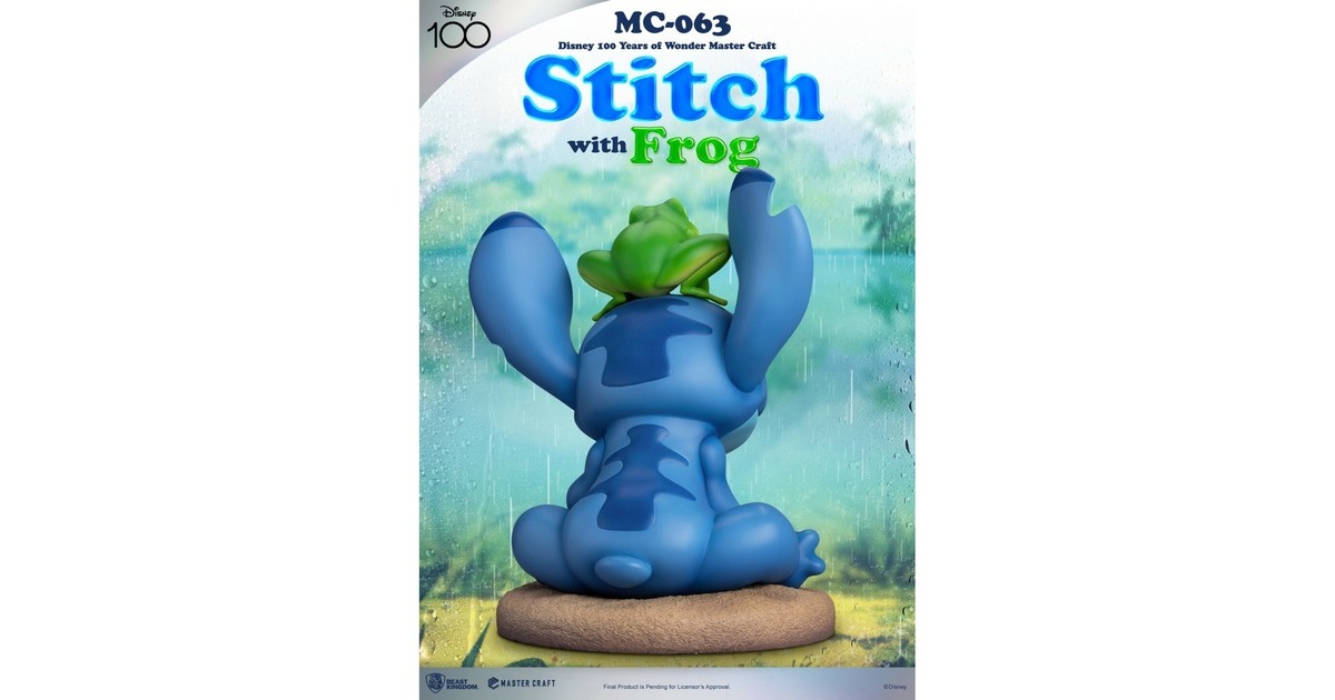 Beast Kingdom Stitch with Frog Disney100 Limited Edition Figurine, Lilo &  Stitch
