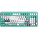 ASUS TUF Gaming K3 Gen II Hatsune Miku Edition RGB mechanisch gaming toetsenbord Turquoise, US lay-out (QWERTY), opto mechanisch, 96%, RGB