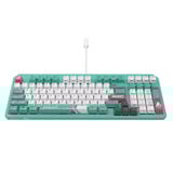 ASUS TUF Gaming K3 Gen II Hatsune Miku Edition, gaming toetsenbord Turquoise/wit, US lay-out, opto mechanisch, 96%, RGB