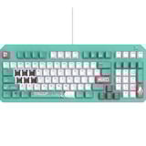 ASUS TUF Gaming K3 Gen II Hatsune Miku Edition, gaming toetsenbord Turquoise/wit, US lay-out, opto mechanisch, 96%, RGB