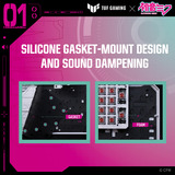 ASUS TUF Gaming K3 Gen II Hatsune Miku Edition, gaming toetsenbord Turquoise/wit, US lay-out, opto mechanisch, 96%, RGB