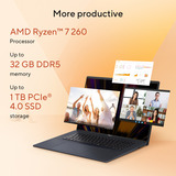 ASUS Vivobook 18 M1807HA-S16512W 18.4"  Copilot+ laptop Blauw | R7 260 | Radeon 780M | 16 GB | 512 GB SSD