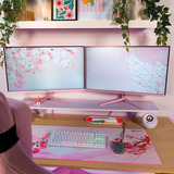 Arozzi Nova 27" gaming monitor Roze, 2x DisplayPort, 2x HDMI, Audio, Adaptive Sync, 260 Hz