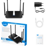 Cudy AX1800 Gigabit Wi-Fi 6 Mesh Router Zwart, Cudy Mesh