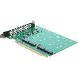 DeLOCK PCI Express Card naar 4x interne NVMe M.2 Key M controller 