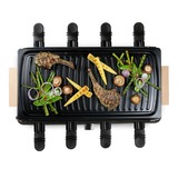 Domo Steengrill-grill-raclette DO9262G gourmetstel Zwart/houtkleur