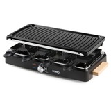 Domo Steengrill-grill-raclette DO9262G gourmetstel Zwart/houtkleur