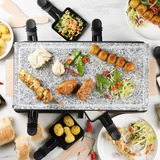 Domo Steengrill-grill-raclette DO9262G gourmetstel Zwart/houtkleur