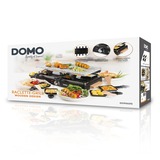 Domo Steengrill-grill-raclette DO9262G gourmetstel Zwart/houtkleur