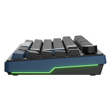 Ducky OK-M-75, toetsenbord Zwart, US lay-out, 75%, RGB, Hot-swap, PBT, 2.4 GHz / Bluetooth / USB-C