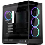 ENDORFY Fishtank 6000 Corona midi tower behuizing Zwart | 2x USB-A | 1x USB-C | RGB | Window