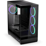 ENDORFY Fishtank 6000 Corona midi tower behuizing Zwart | 2x USB-A | 1x USB-C | RGB | Window