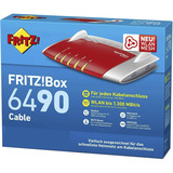 FRITZ! Box 6490 Cable refurbished router Wit/rood