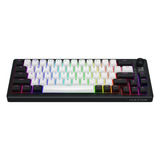 Hator Skyfall MAG Ultima 8K Wireless RGB mechanisch gaming toetsenbord Zwart, US lay-out (QWERTY), HATOR Aurum Ice, 65%, RGB, Double-shot PBT, Hot-swap, 2.4GHz | Bluetooth | USB-C