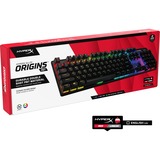 HyperX Alloy Origins PBT, gaming toetsenbord Zwart, US lay-out, HyperX Red, RGB leds, PBT