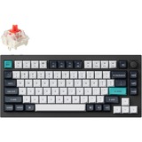 Keychron Q1 Max-M1 RGB mechanisch toetsenbord Zwart, US lay-out (QWERTY), Gateron Jupiter Red, 75%, RGB leds, 75%, KSA double-shot PBT, hot swap, Knob, 2.4GHz | Bluetooth 5.1 | USB-C