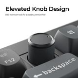 Keychron V6 Ultra 8K Wireless Custom Mechanical Keyboard Zwart, US lay-out (QWERTY), Keychron Silk POM Banana, 100%, RGB, Hot swap, 2.4 GHz | Bluetooth 5.3 | USB-C