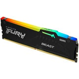 Kingston FURY Beast RGB 32 GB DDR5-5600 (1x 32 GB) werkgeheugen Zwart, KF556C36BBE2A-32, XMP 3.0, EXPO