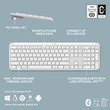 Logitech MK950 Signature Slim Wireless Keyboard en Muis Combo, desktopset Wit, US-International, 400 - 4000 DPI