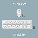 Logitech MK950 Signature Slim Wireless Keyboard en Muis Combo, desktopset Wit, US-International, 400 - 4000 DPI