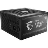 MSI MAG A750GL PCIE5, 750 Watt voeding  Zwart, 3x PCIe, 1x 12VHPWR, Kabelmanagement