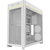 Montech HS01 midi tower behuizing Wit | 2x USB-A | 1x USB-C | RGB | Window