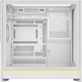 Montech HS01 midi tower behuizing Wit | 2x USB-A | 1x USB-C | RGB | Window