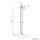 Neomounts FL15-627BL1 Tablet vloerstandaard Zwart