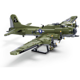 Sluban ModelBricks - B-17GS Flying Fortress bommenwerper Constructiespeelgoed Schaal 1:44