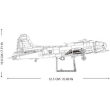 Sluban ModelBricks - B-17GS Flying Fortress bommenwerper Constructiespeelgoed Schaal 1:44