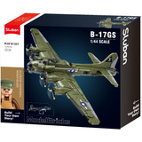 Sluban ModelBricks - B-17GS Flying Fortress bommenwerper Constructiespeelgoed Schaal 1:44