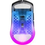 SteelSeries Aerox 3 Wireless Gen 2 Shadow gaming muis Zwart/transparant, 26.000 DPI | RGB | 2,4 GHz