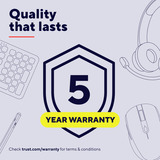 Trust Bayo II Ergonomische muis Wit, 800 dpi - 2.400 dpi