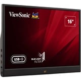 ViewSonic VA1655 lichtgewicht draagbare monitor 16"  Zwart, Mini-HDMI, USB-C