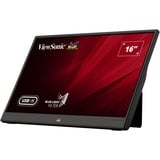 ViewSonic VA1655 lichtgewicht draagbare monitor 16"  Zwart, Mini-HDMI, USB-C