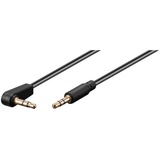 goobay 3,5 mm stereo jack naar 3,5 mm stereo jack 90° kabel Zwart, 3 meter