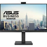 ASUS BE249QFK Video Conferencing Monitor 23.8" Zwart, 1x DisplayPort, 1x HDMI, 1x VGA, Webcam