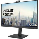 ASUS BE249QFK Video Conferencing Monitor 23.8" Zwart, 1x DisplayPort, 1x HDMI, 1x VGA, Webcam