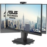 ASUS BE249QFK Video Conferencing Monitor 23.8"  Zwart, Webcam, 100 Hz, VGA, HDMI, DisplayPort, Audio 