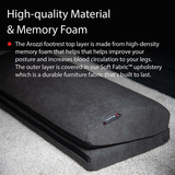 Arozzi Footrest - Soft Fabric - Dark Grey voetensteun Donkergrijs