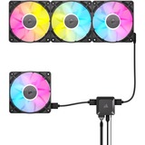 Corsair iCUE LINK RX120 RGB case fan Zwart, 1 stuk, 4-pins PWM fan-connector