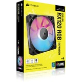 Corsair iCUE LINK RX120 RGB case fan Zwart, 1 stuk, 4-pins PWM fan-connector