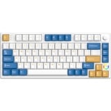 HelloGanss HS75T GC08 RGB mechanisch toetsenbord Wit, US lay-out (QWERTY), Gateron Yellow, 75%, RGB leds, PBT Doubleshot keycaps, hot swap, 2,4 GHz | Bluetooth | USB-C