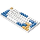 HelloGanss HS75T GC08 RGB mechanisch toetsenbord Wit, US lay-out (QWERTY), Gateron Yellow, 75%, RGB leds, PBT Doubleshot keycaps, hot swap, 2,4 GHz | Bluetooth | USB-C
