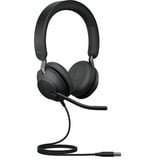 Jabra JBR Evolve2 40 SE Stereo USB-A UC on-ear headset Zwart