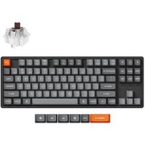 Keychron K8 Max-J3 RGB mechanisch toetsenbord Zwart, US lay-out (QWERTY), Keychron Super Brown, 80% (TKL)	, 80% TKL, RGB leds, OSA Double-shot PBT, hot swap, USB-C | 2.4 GHz | Bluetooth 5.1