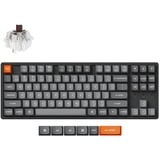 Keychron K8 Max-J3, toetsenbord Zwart, US lay-out, Keychron Super Brown, 80% TKL, RGB leds, OSA Double-shot PBT, hot swap, USB-C | 2.4 GHz | Bluetooth 5.1