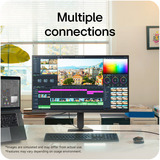 LG UltraFine 27U710B 27" 4K Ultra HD monitor Zwart, 1x DisplayPort, 1x HDMI