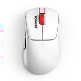 Monka Rapid G982W gaming muis Wit/rood, 800 - 12.000 DPI, 2.4 GHz / Bluetooth / USB