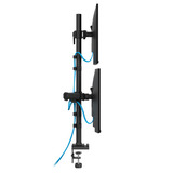 Neomounts DS60-600BL2-1 Monitorarm voor drie schermen 10-32" Zwart